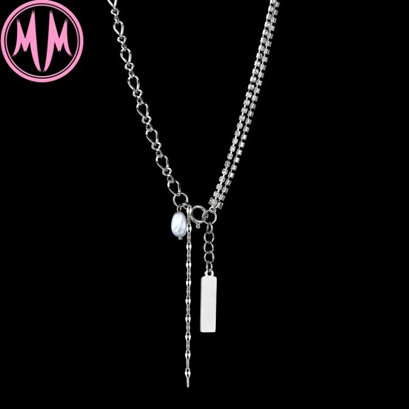 MORYMOSHI N1096 Kalung Choker Wanita Titanium Stainless Anti Karat Anti Luntur Fashion Korea