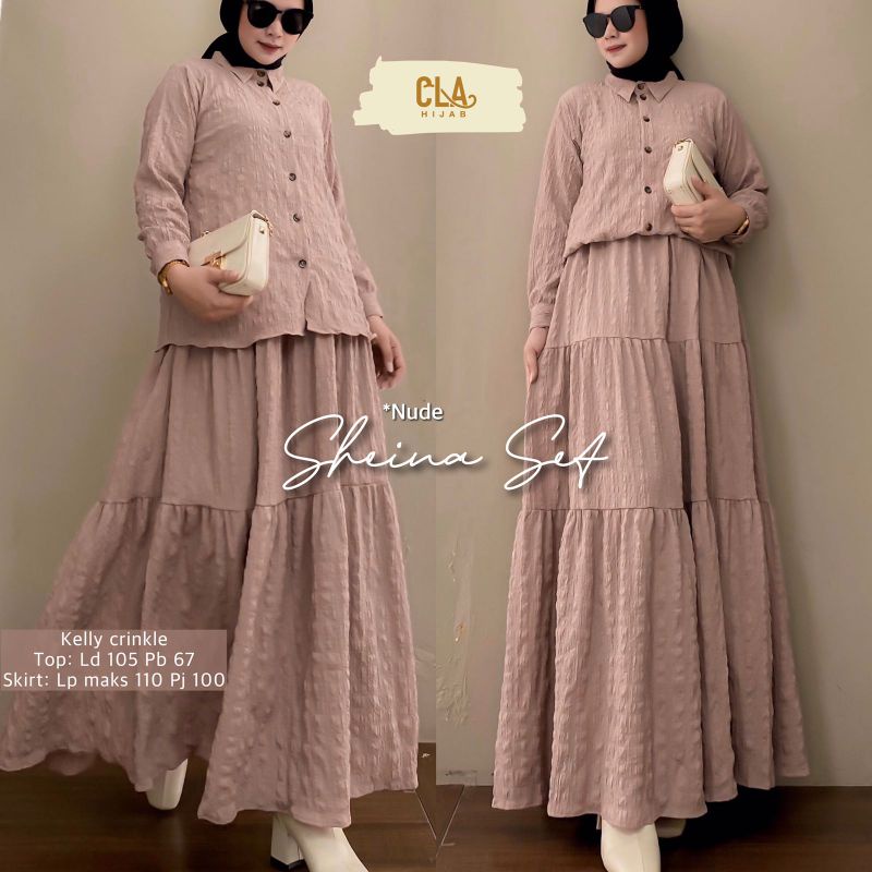 Sheina Set Atasan dan Rok by Cla Hijab