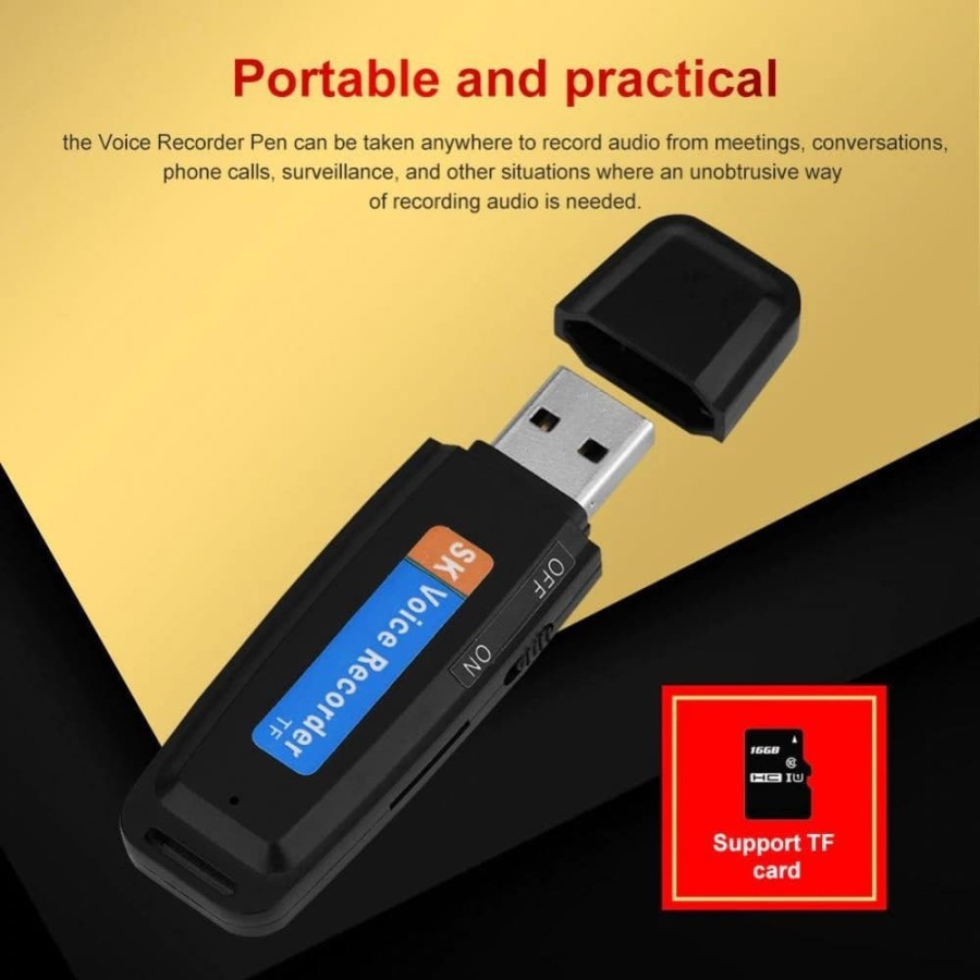 SPY FLASHDISK USB Voice Recorder FD Alat Perekam Suara