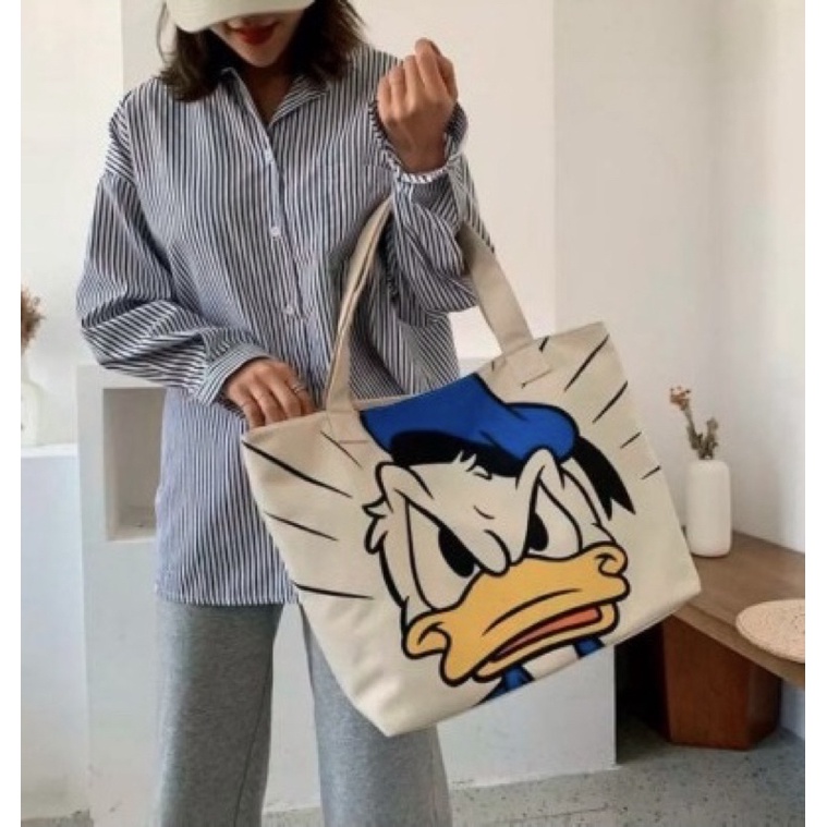 TAS TOTEBAG DISNEY / Tas Totebag Donald Duck /  Totebag Mickey Minnie / Totebag Donald Duck