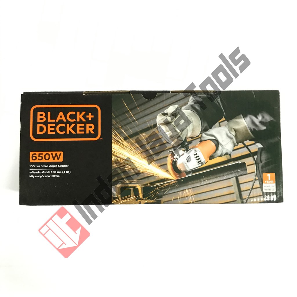 Mesin Gerinda Tangan 4" BLACK   DECKER SAG G650 Super Slim