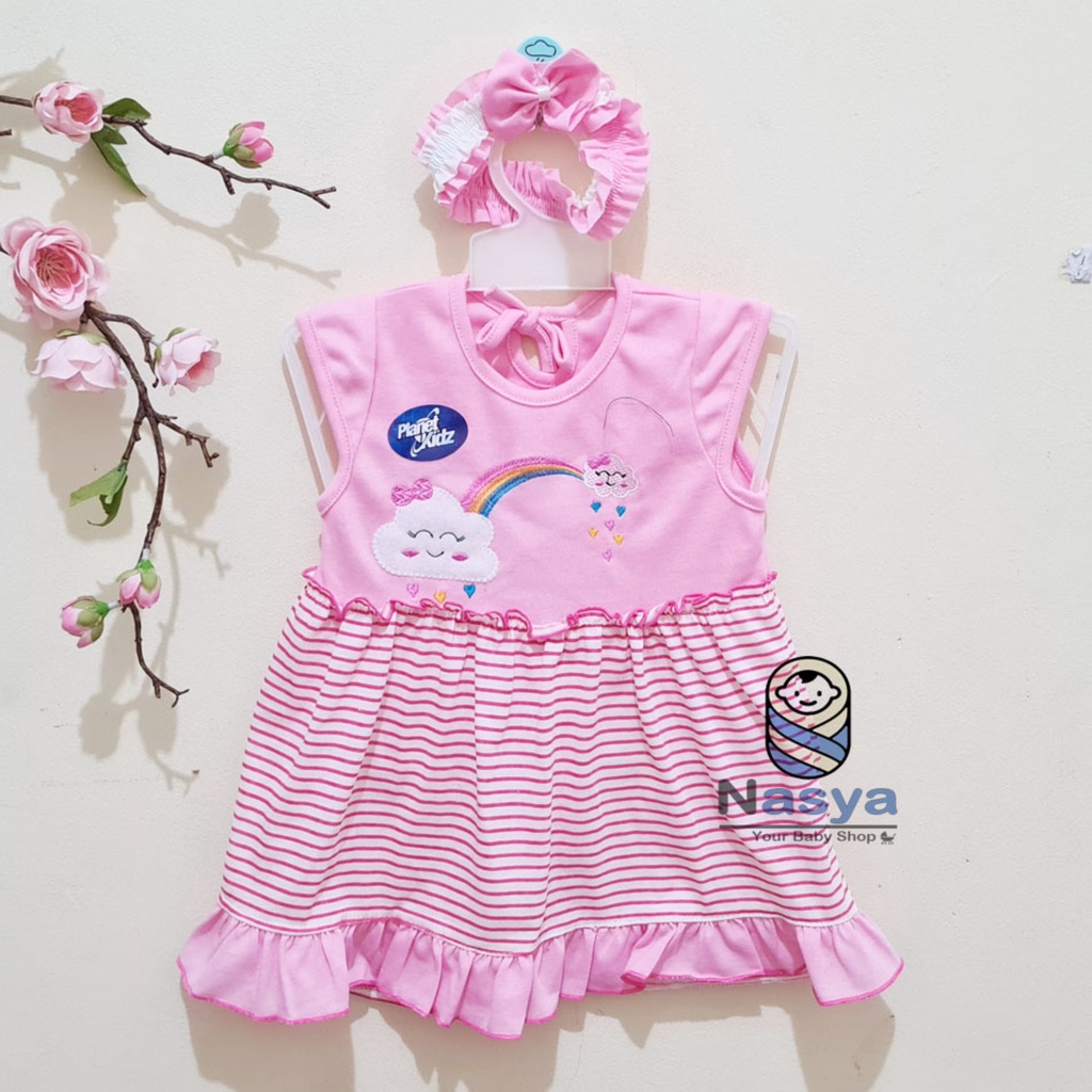 [P-014] Dress Bayi Perempuan 0-6 m / Setelan Bayi Perempuan