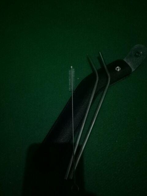 Sedotan Stainless Foodgrade Paket Pouch Brush Sikat