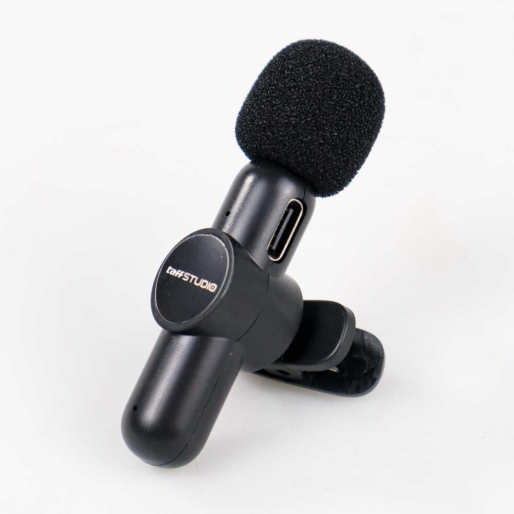 TaffSTUDIO Microphone Mikrofon Portable Wireless Lavalier Mic USB Lightning - G10