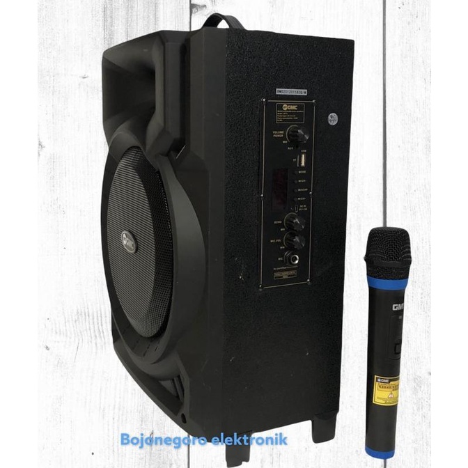 Speaker Aktif Portable GMC 897H 8inch Speker Bluetooth Karaoke