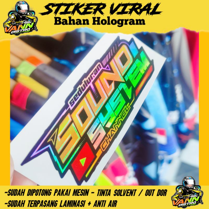 Stiker seduluran sound