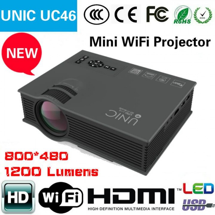Mini LED Projector UC46 Lumens 1200