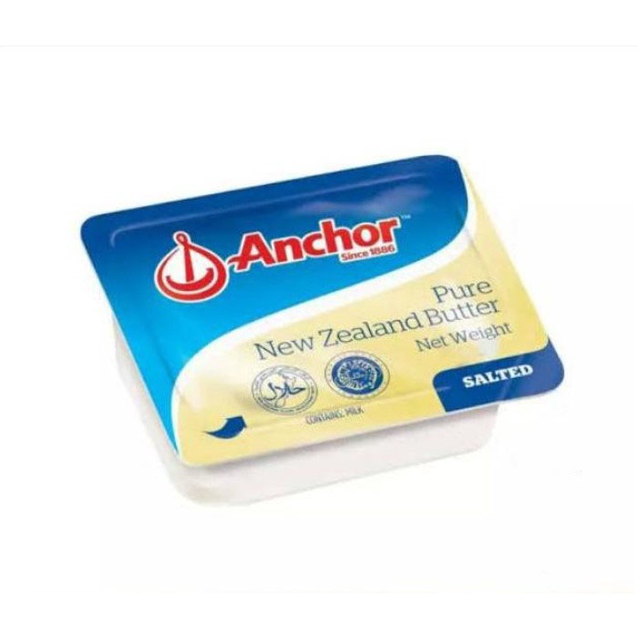 Anchor Salted Butter 10 mini cups 7g dengan Food Container