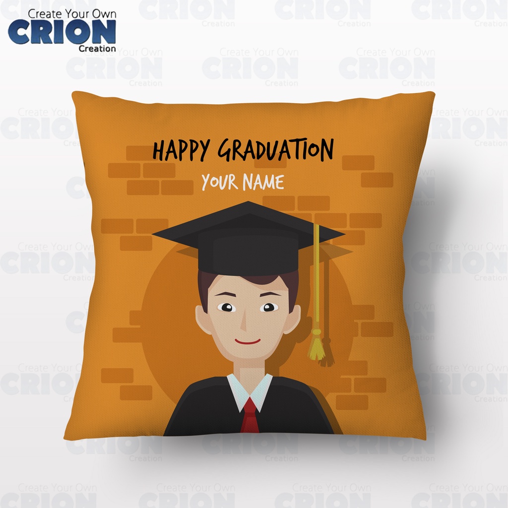 Bantal Wisuda / Graduation - Bisa custom Nama - souvenir/kado - By Crion