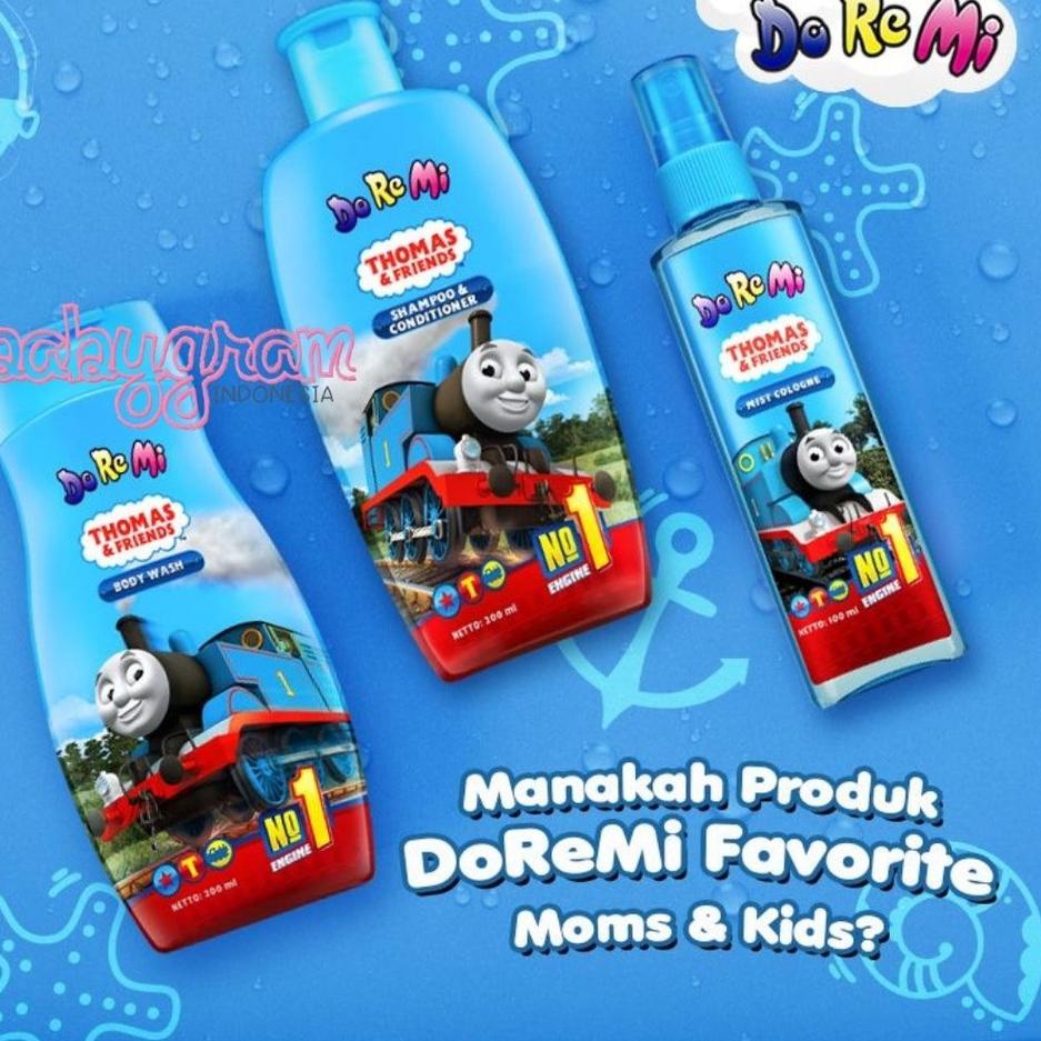 Update Doremi Kids Thomas Body Wash / Shampoo Hair / Parfum Anak Cologne Body Mist .