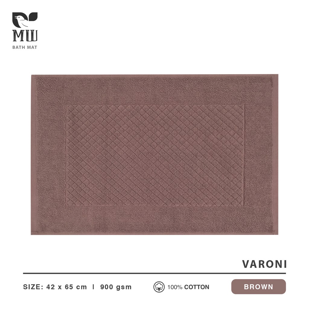 Keset Terry Palmer Morning Whistle VARONI / Keset Mandi / Bath Mat 100% cotton 42 x 65 cm