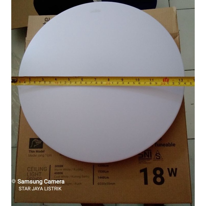 In Lite Ceiling Lamp/Lampu Plafon Tempel 3 Warna INCE118 Switch Tuneable 18w&amp;24w