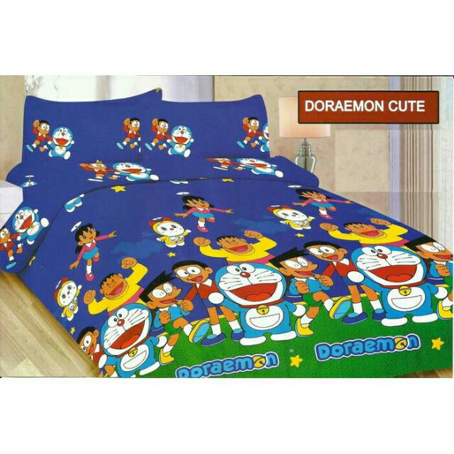 Bedcover Bonita Doraemon Cute 180x200 Shopee Indonesia