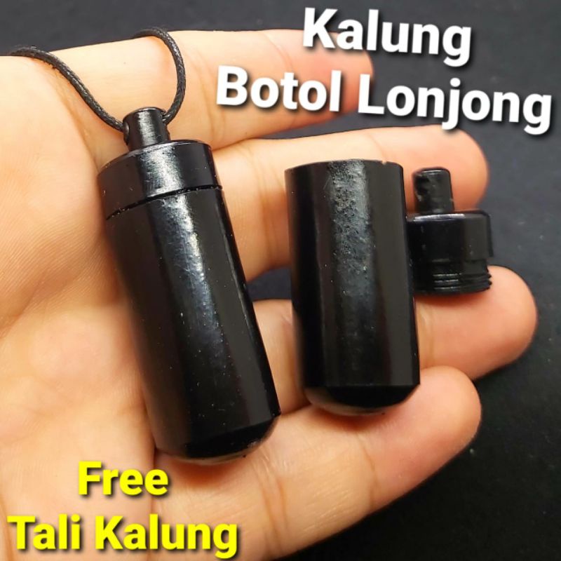 Kalung LIONTIN Botol LONJONG Tabung BESAR JUMBO Plastik