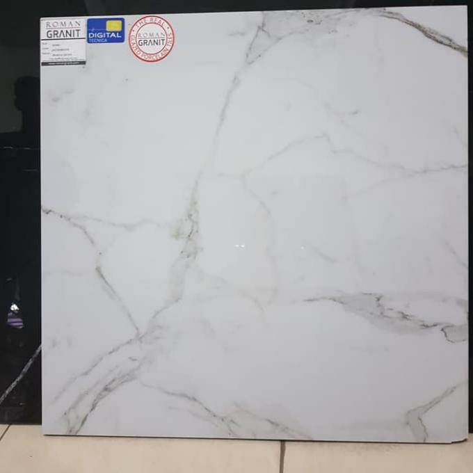 GRANIT Granit Lantai Glossy Roman dAvenza Carrara Ukuran 60x60