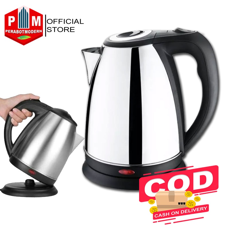 [ COD ] Teko listrik Kettle Electric Kapasitas 2 LITER /  Pemanas Air Pembuat Kopi Teh / teko kans jug kettle pemanas perus air panas dingin es kopi teh susu mi gelas hotel apartement kost kontrakan bisa di lepas hemat tempat multifungsi