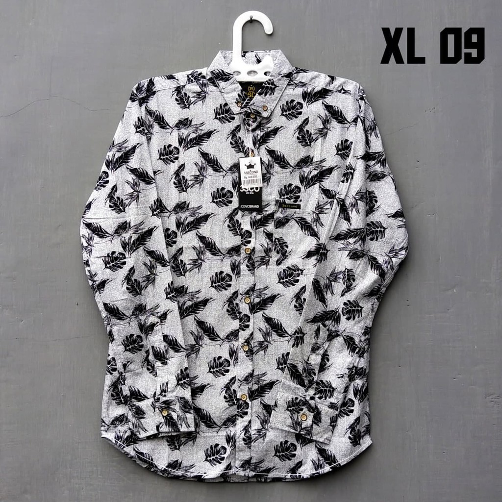 Kemeja pria panjang distro XL / hem bapak panjang / pria polos panjang / lengan panjang pria