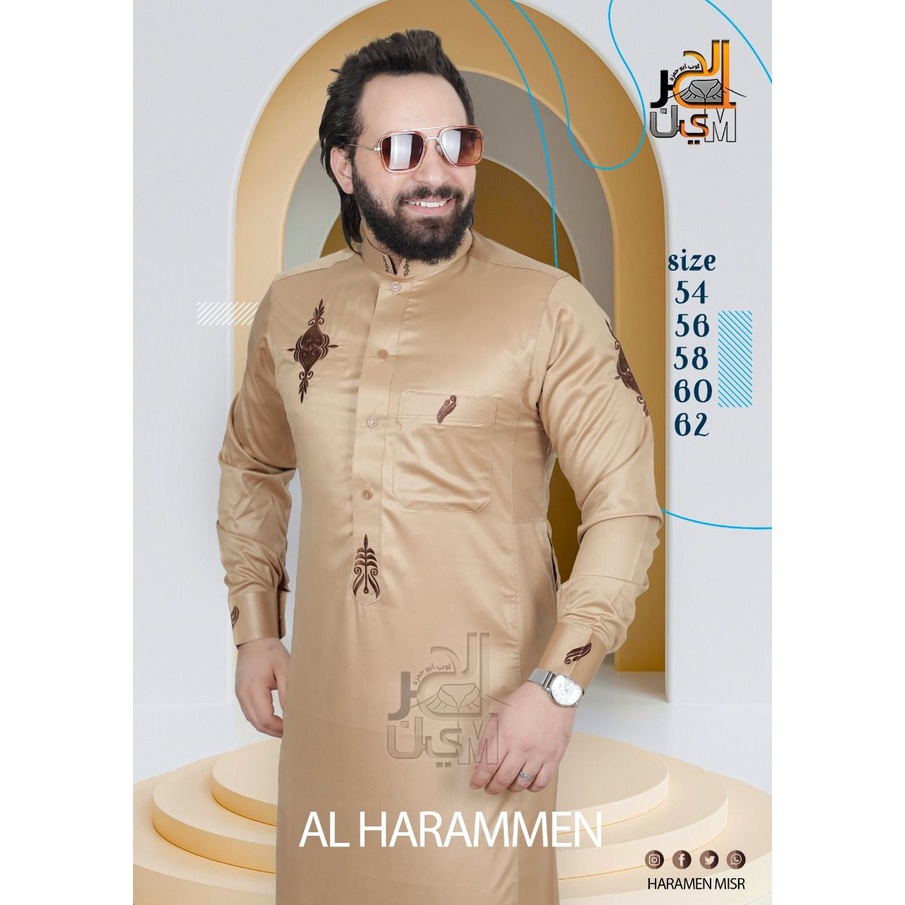 Jubah Gamis Al Haramain Import Mesir Original