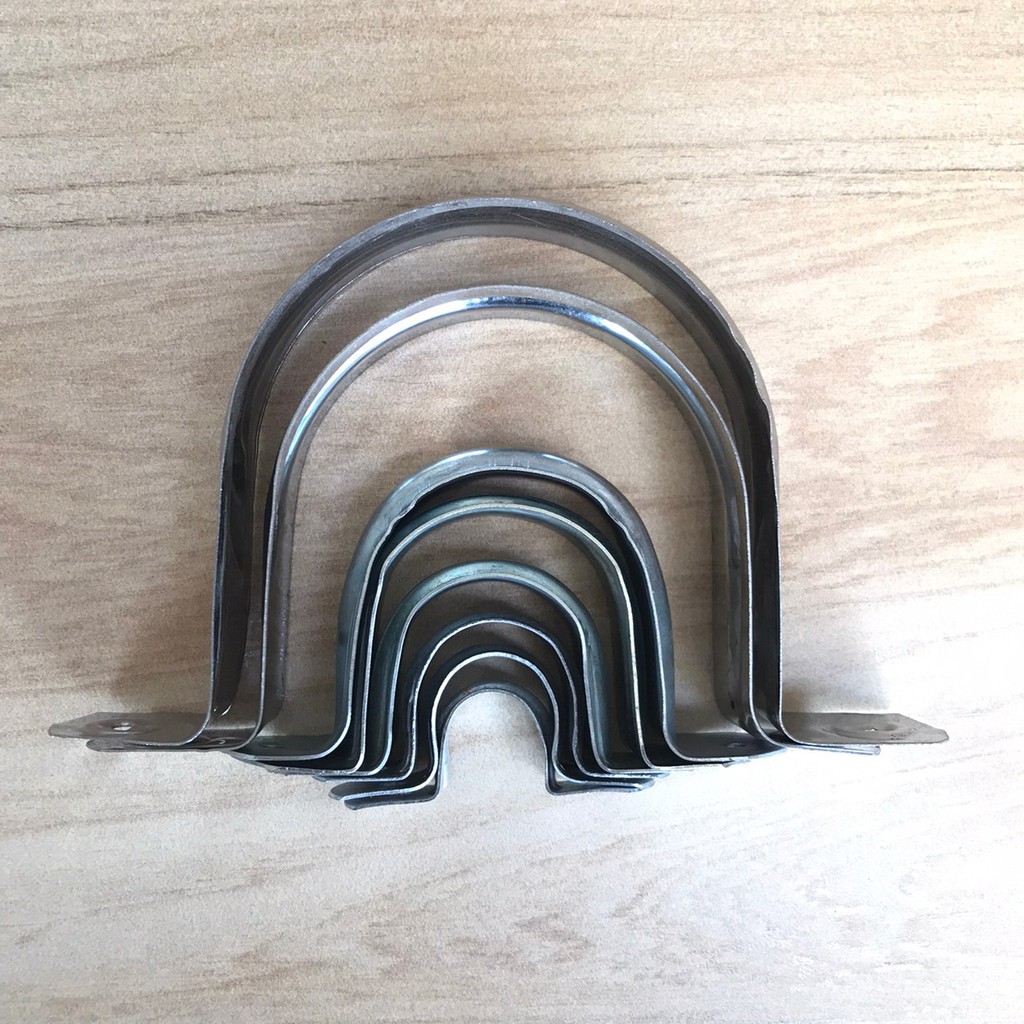 Klem pipa 5/8" 1/2" 3/4" 1" 1-1/4" 2" 3" 4" / Klem omega/ klem plat/ klem besi/ klem seng