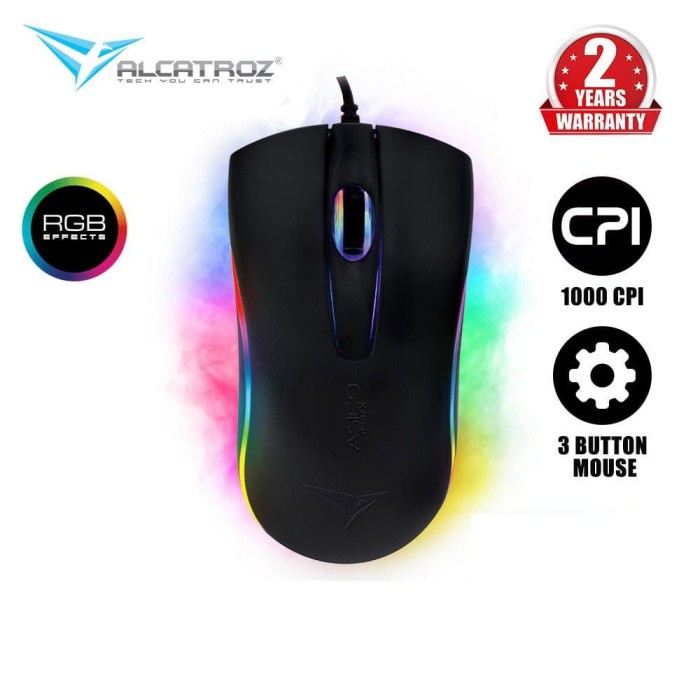 Alcatroz Wired Mouse Asic 9 RGB FX 1000CPI