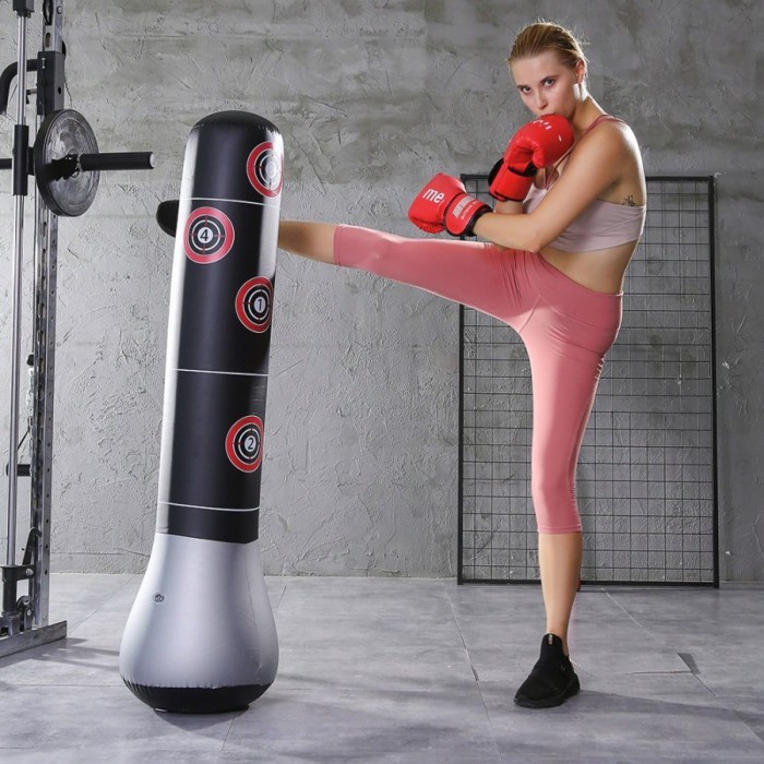 QUALITY inflatable berdiri muay thai latihan Samsak tas tinju meninju berdiri