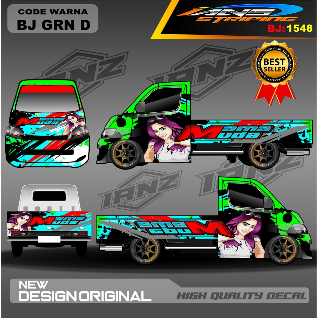 DECAL STIKER GRANMAX FREE REQUEST / VARIASI STIKER FULL BODY / STIKER PICK UP / STICKER GRANMAX