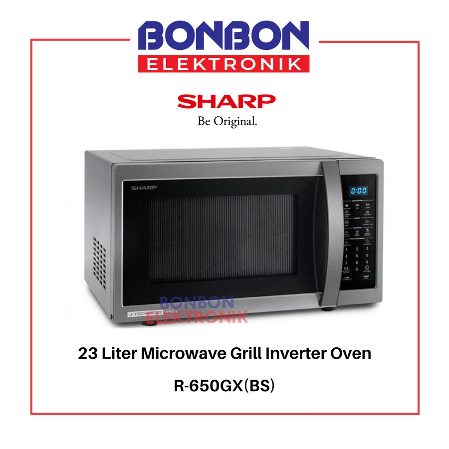 Sharp Microwave Grill Inverter Oven 23 Liter R-650GX(BS) / R650GX 23L
