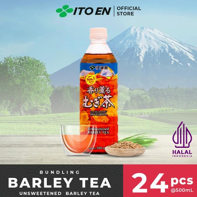 

monggo] ITO EN Barley Tea Unsweetened Teh Jelai Jepang 500ml No Sugar - 24 pcs