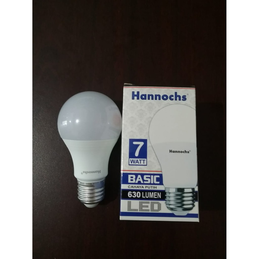 Bola Lampu Led Ledbulb Basic Hannochs 7 watt Terang Bergaransi