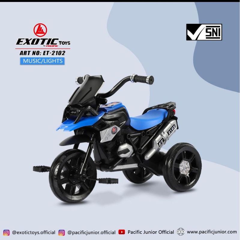 Motoran Roda Tiga 2102 Exotic Merah Biru Orange