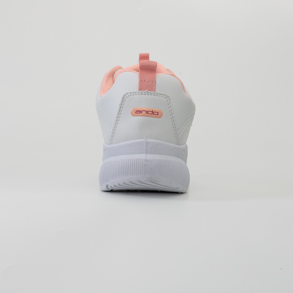Ando Official Sepatu Sneakers Jesslyn Wanita Dewasa - Putih/Persik-2