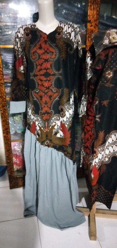 Batik Couple Keluarga Sania Ruffle Ori Ndoro Jowi Dnt Maisya