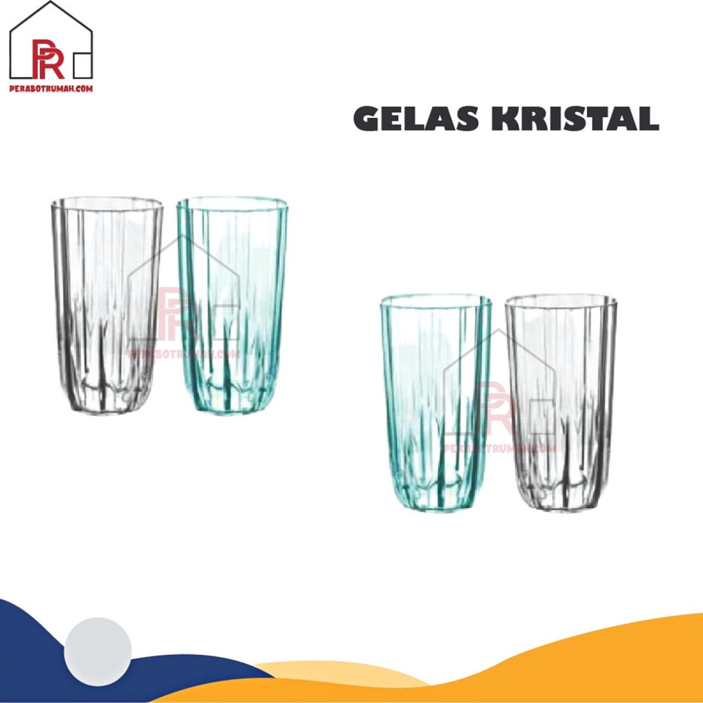 Gelas Plastik Bening Acrylic / Gelas Aesthetic / Cangkir Gelas Jus Cafe Resto