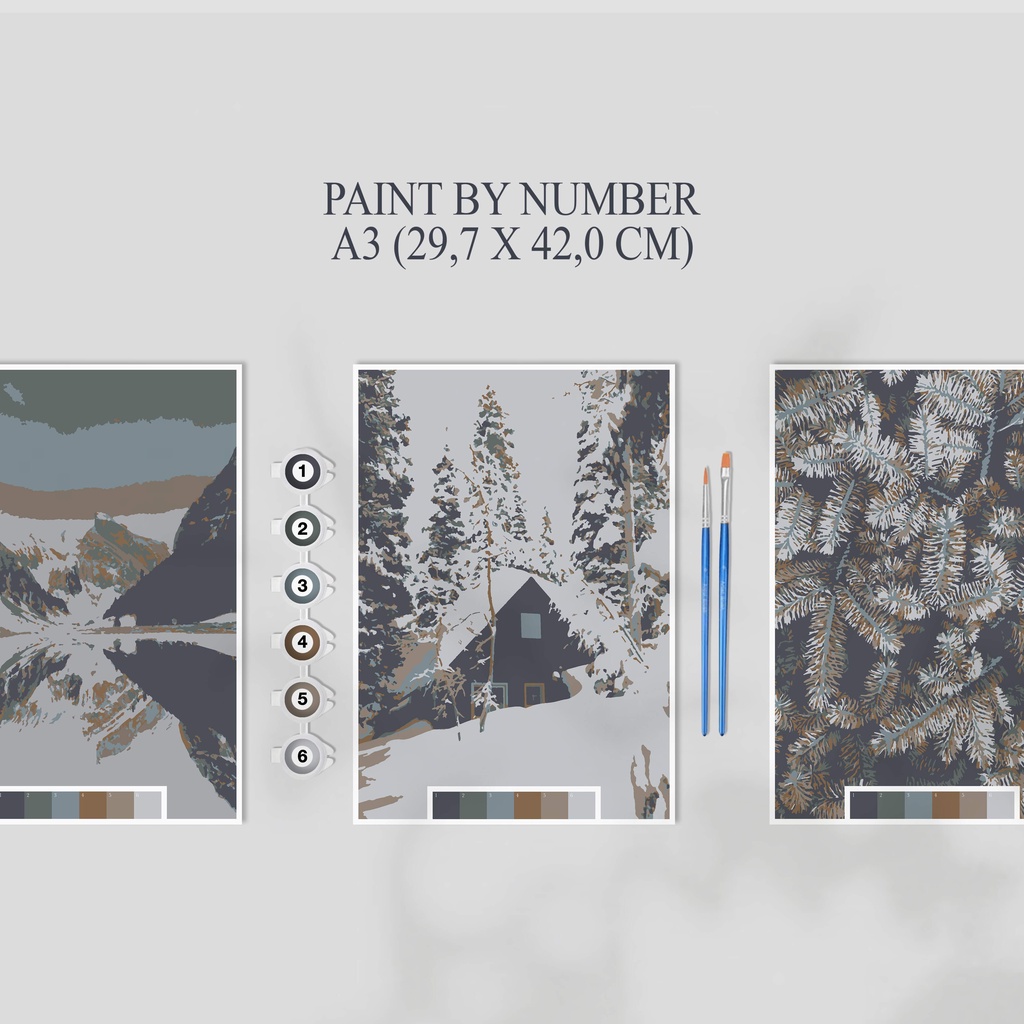 

Paint By Number Kit A3, WINTER