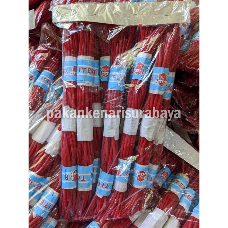 Titex Rubber Tebal Karet Pentil Sepeda Spet Loloh Panjang 30 cm Merah