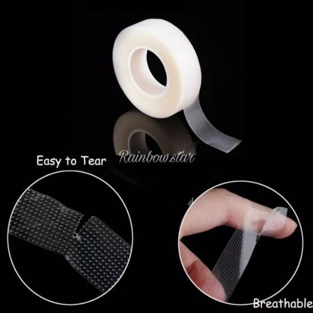 Rolltape For Eyelash Extension / Micropore Plastik/Plester Bulu Mata Plastik Transparan/Eyetape Roll