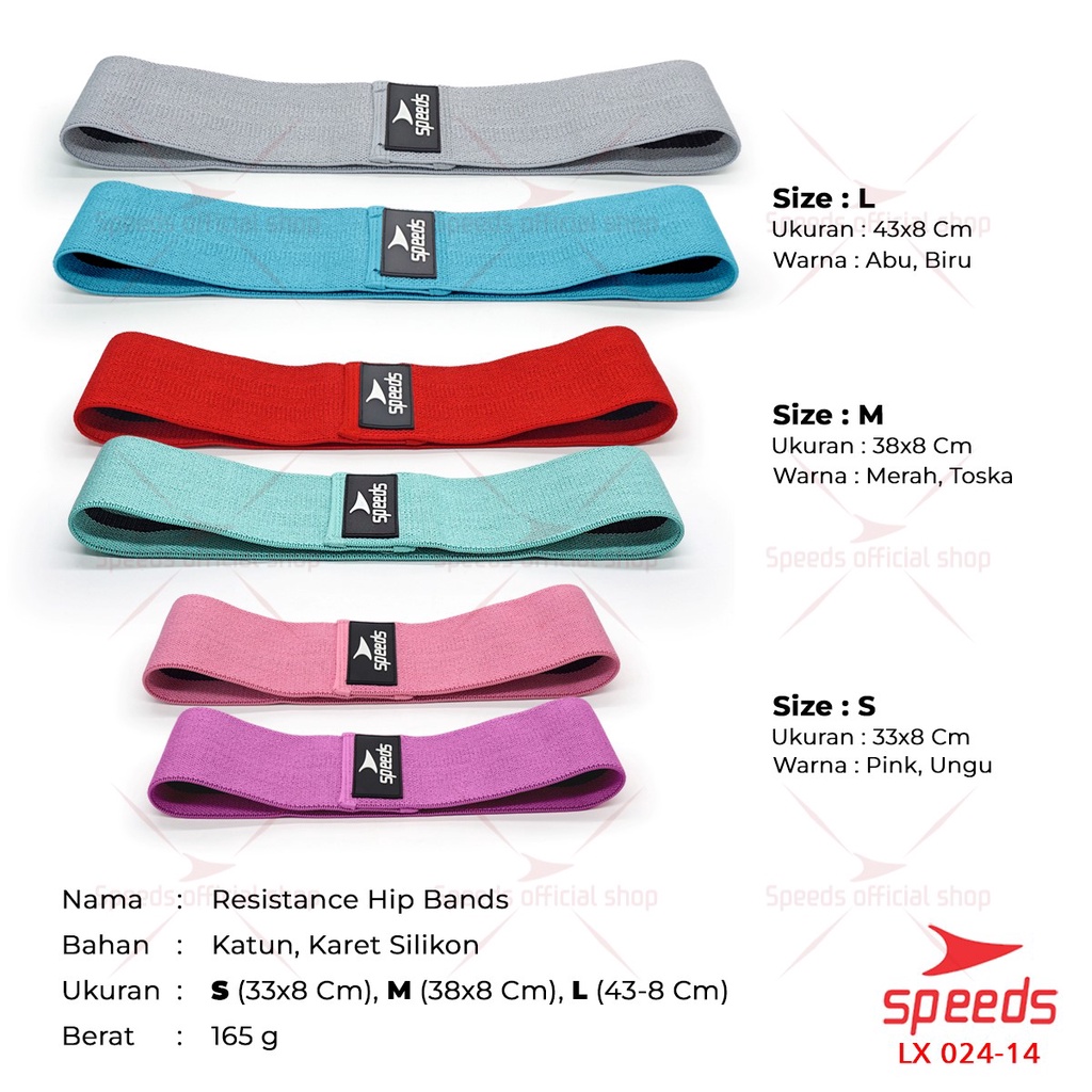 SPEEDS Tali Yoga Hip Bands Resistance Bands Tali Fitness Gym 024-14-3