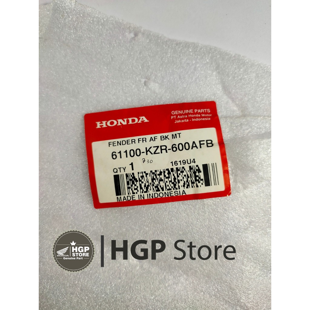 spakbor depan vario 125 fi 61100kzr600afb ori ahm hgp