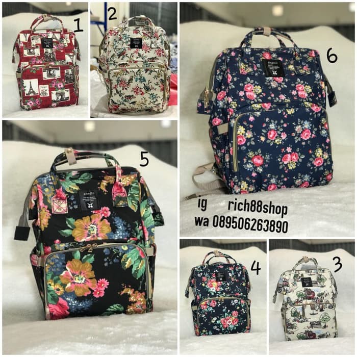 Tas Ransel Diaper Anello Import ORI Quality Large