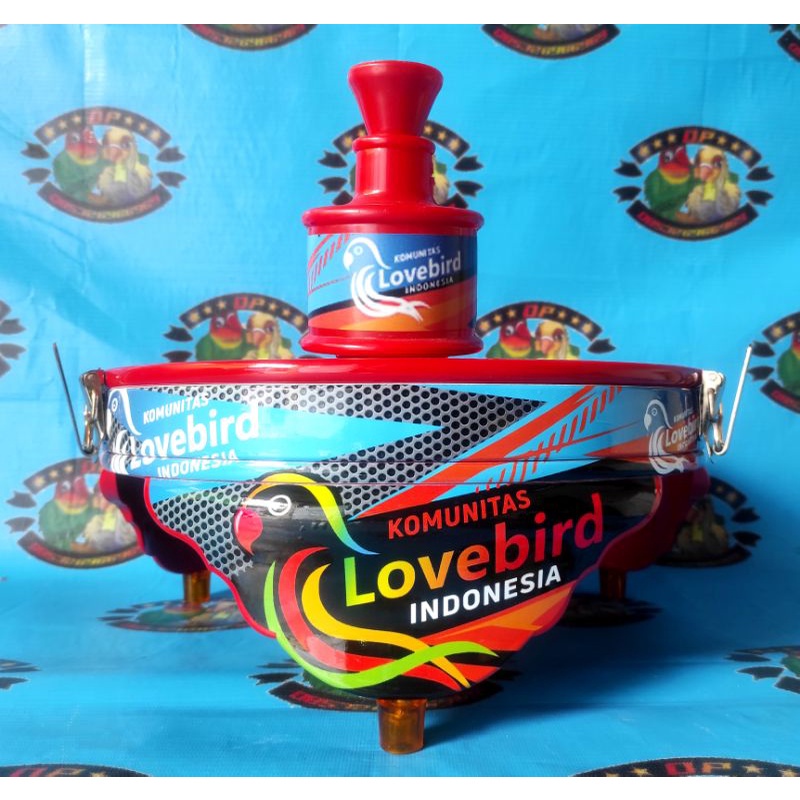 Aksesoris Sangkar Kandang Hewan Peliharaan Burung Lovebird Murah - Tebok Burung Lovebird Lb Love bir