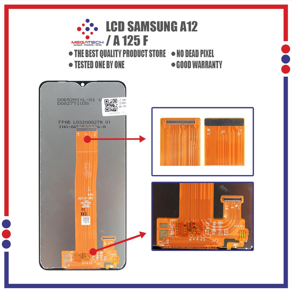 LCD Samsung A12 Fullset Touchscreen - ORI