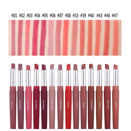 Miss Rose Lasting Long Multifunct Makeup Pencil Waterproof Pen Lipstick Lip Matte Liner 7102-001