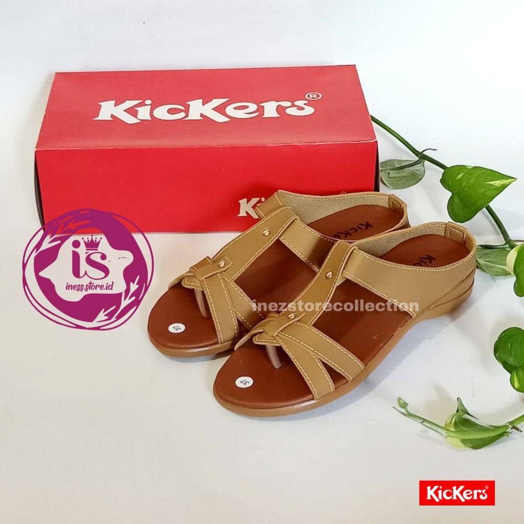 SANDAL WANITA TALI  KICKERS TERPOPULER KODE LET-11 MURAH HARGA GROSIR
