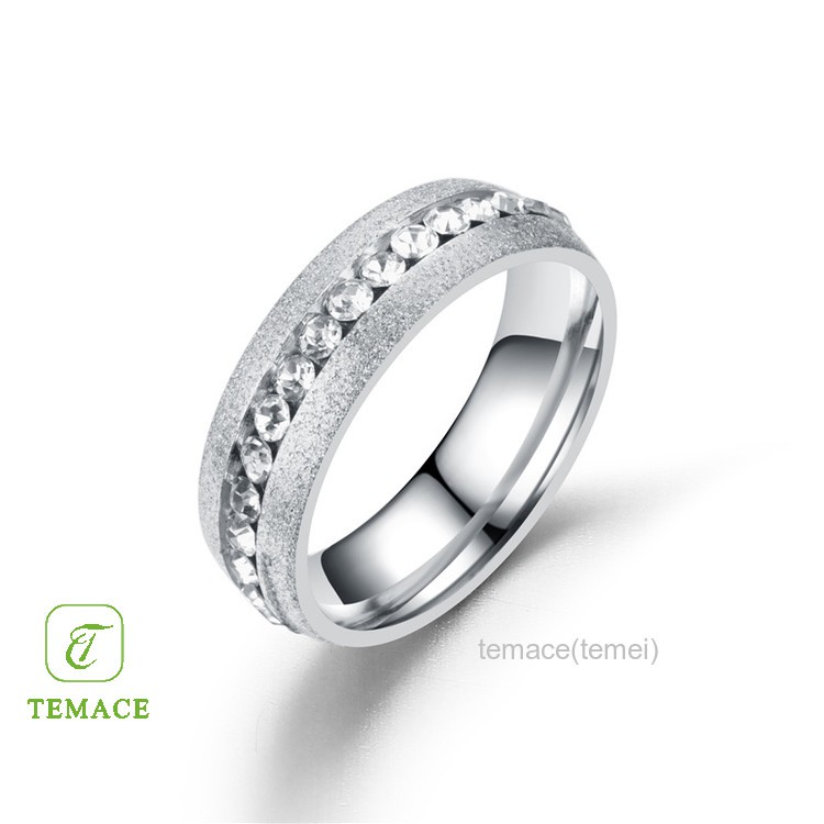 Cincin Titanium Wanita Anti Karat Fashion Perhiasan