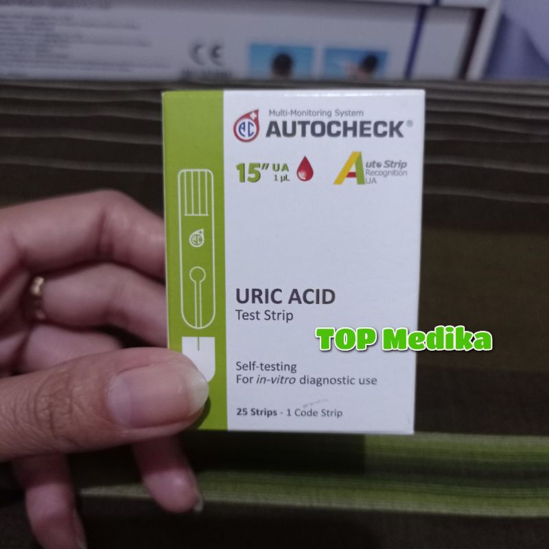 Strip Asam Urat Autocheck Uric Acid Test Strip