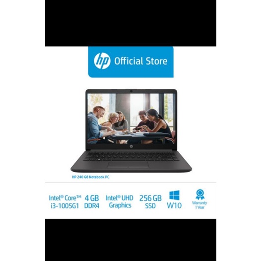 HP 240 G8 Notebook PC Laptop/core i3/4GB/