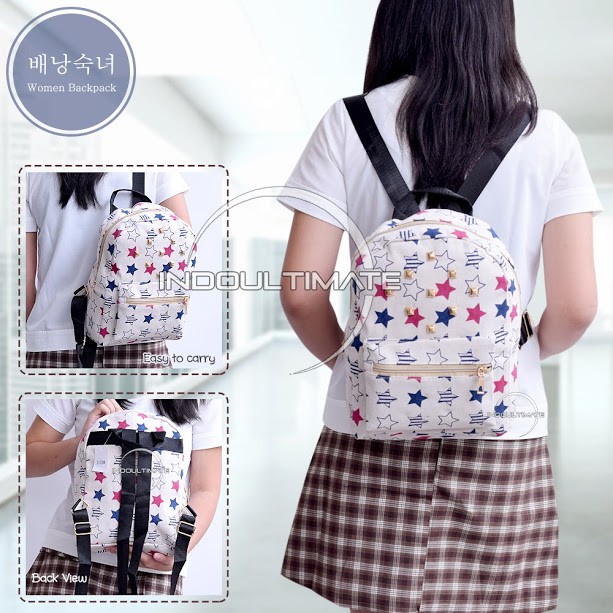 Tas Ransel Wanita backpack import JS-103 Tas Fashion Wanita Tas Import Wanita BACKPACK wanita