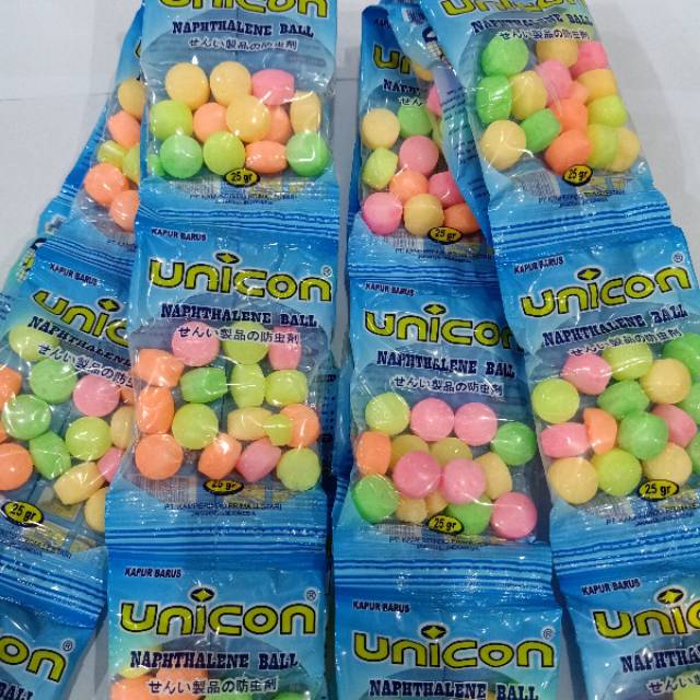 Kapur barus kalmper unicon warna warni 25gr