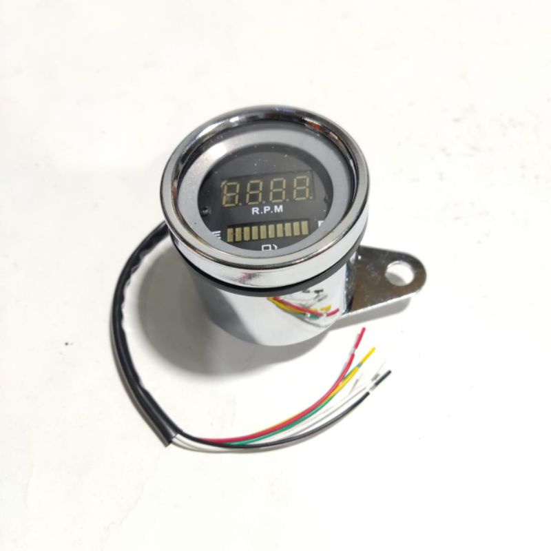 Tachometer RPM indikator kilometer dan bensin motor 2in 1