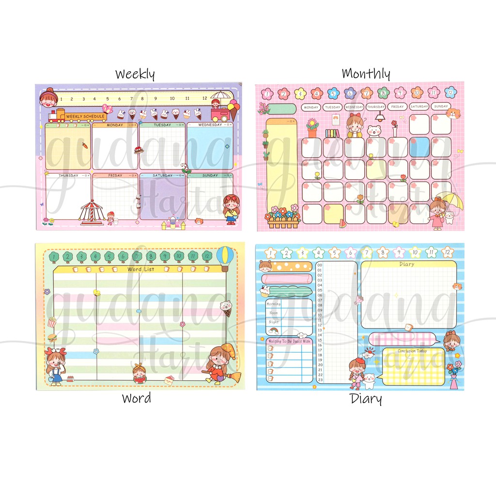 Memo Big Planner Super Imut Notes Lucu Memo DIY Scrapbook GH 301405